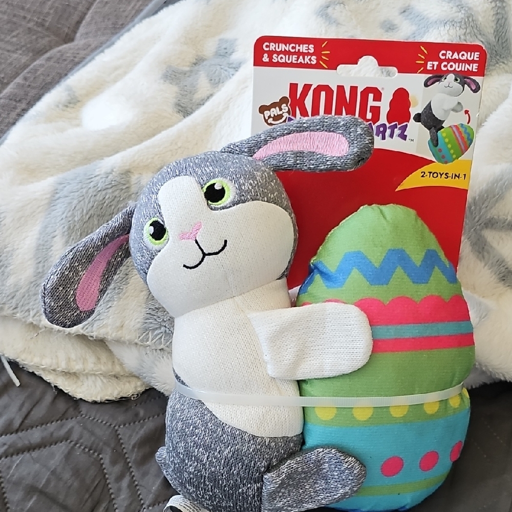 KONG Dog Toy Bunny with Egg